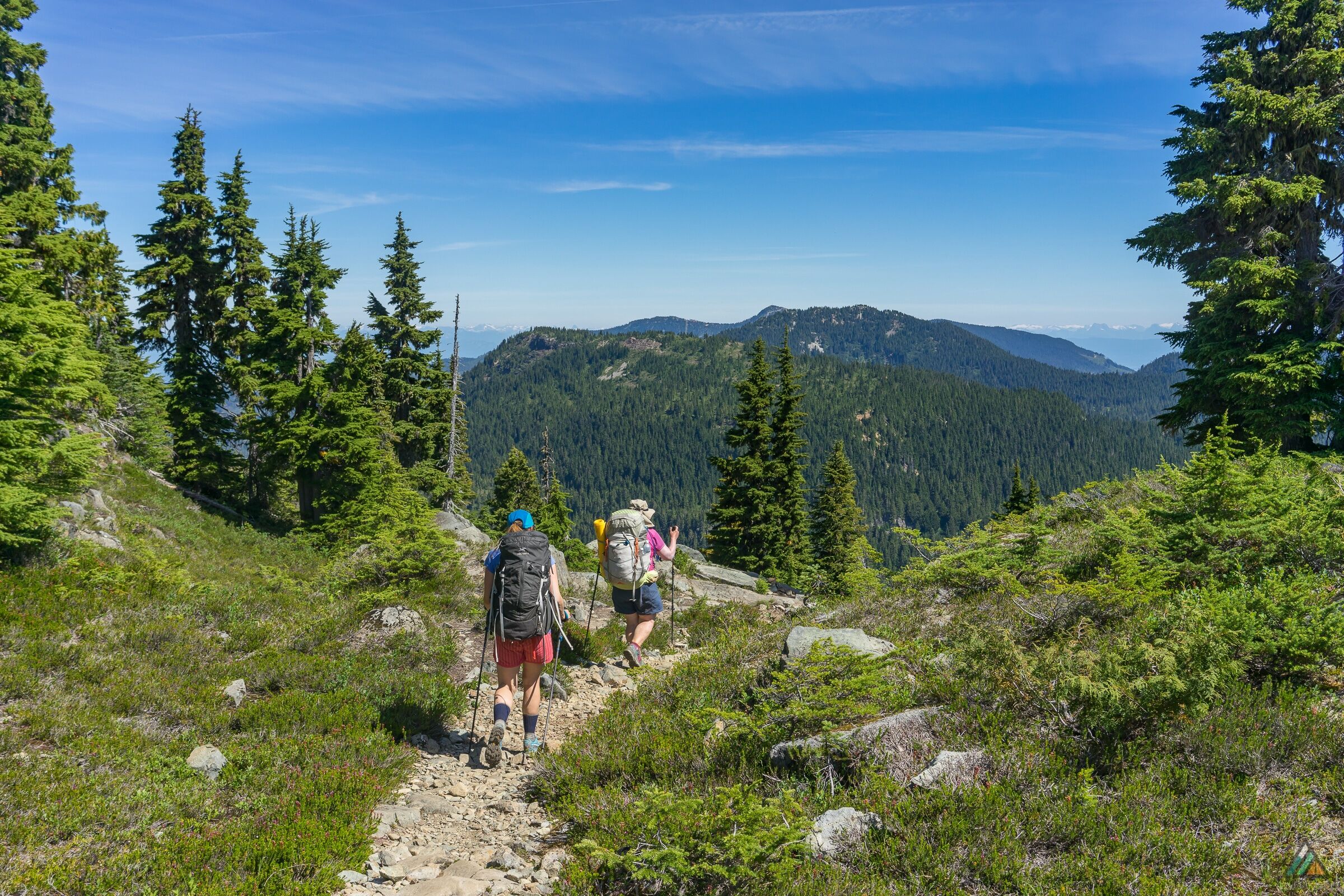 Augerpoint Traverse Subalpine Descent Route Final Drop