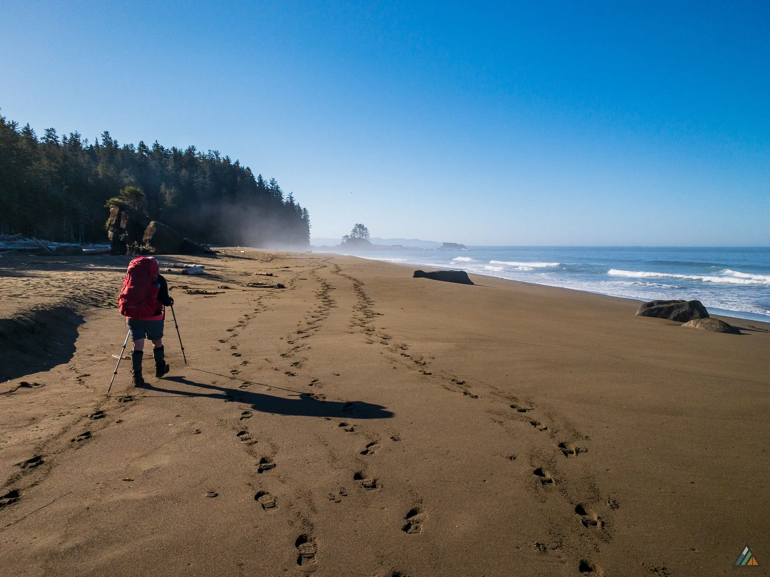 West Coast Trail Cribs Creek Beach Hiker