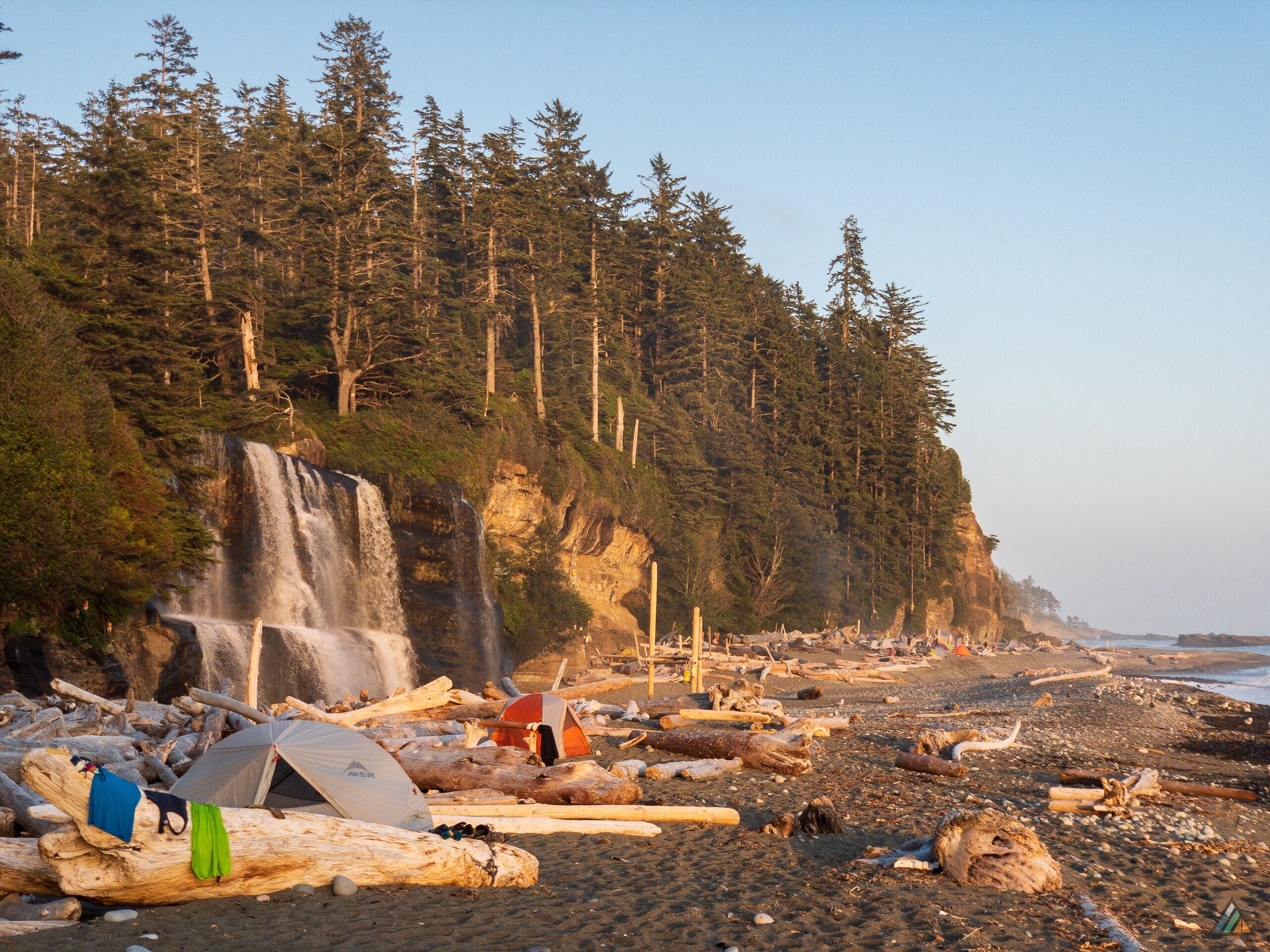 West Coast Trail Tsusiat Falls Camping