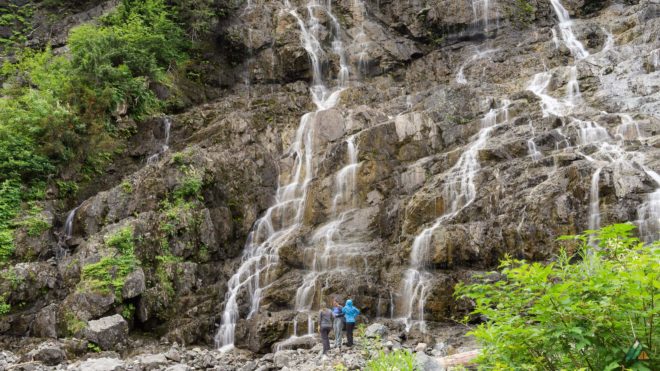 Della Falls Trail Guests Base Falls