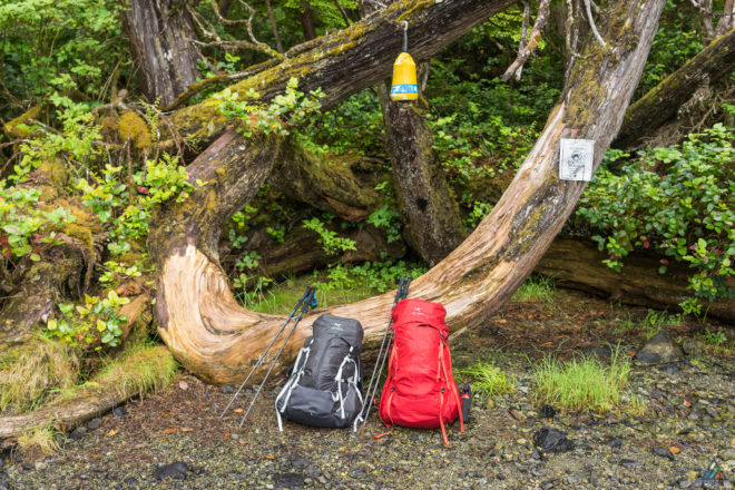 Nootka Trail Starfish Lagoon Trailhead Backpacks