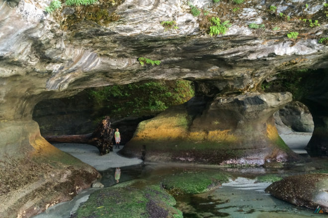 West Coast Trail Owen Point Sea Caves Reflection