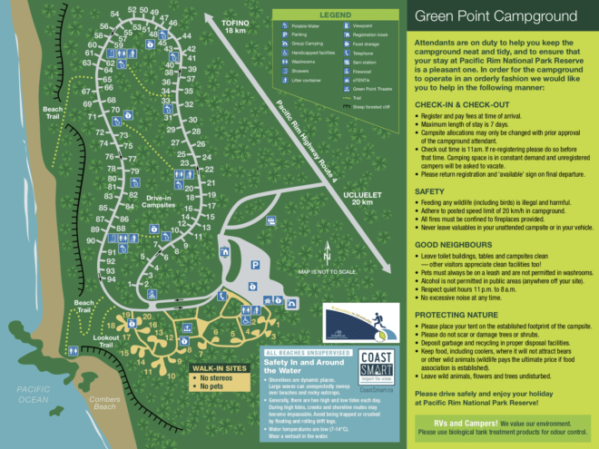 Green Point Campground Map
