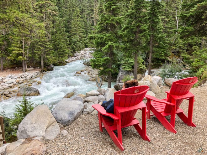 Abbott Ridge Trail Red Chairs
