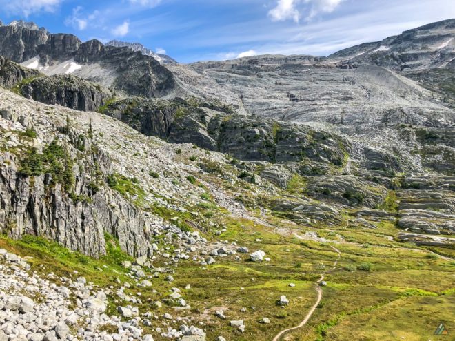 Overnight backcountry camping with a view of Rogers Pass is available in Hermit Meadows. This area is used by climbers as a basecamp to access alpine objectives: Mount Tupper and Mount Hermit.