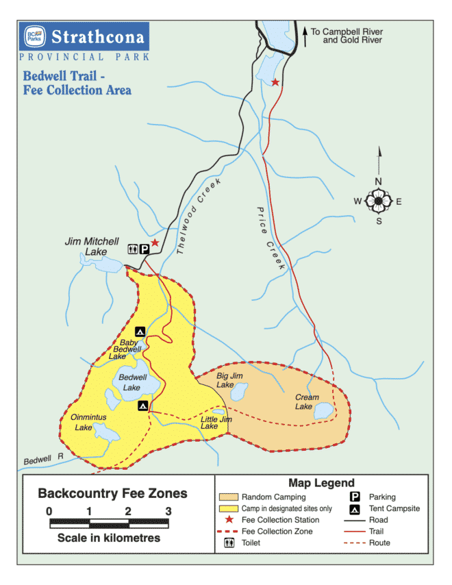 Bedwell Lakes Trail Fee Collection Area
