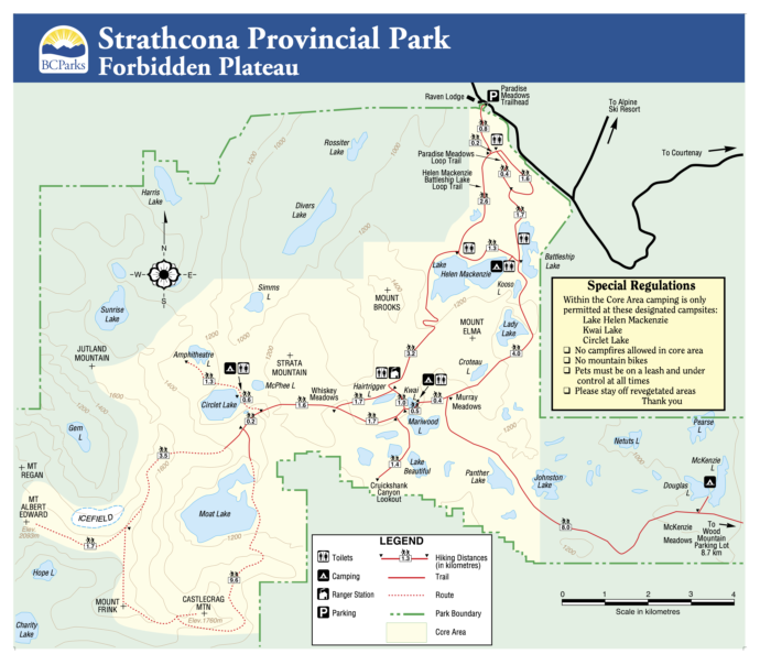 Moat Lake Circuit - Strathcona Provincial Park • MB Guiding