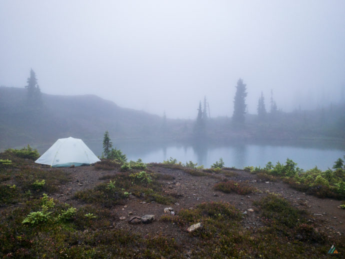 Flower Ridge Trail Pond Camp Fog