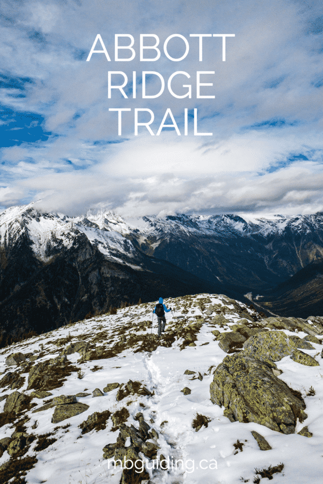 Abbott Ridge Trail Snowy Conditions