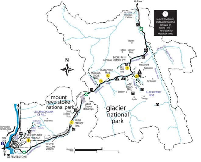 Glacier Driving Directions Map