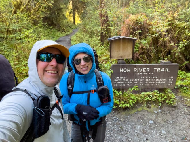 Hoh River Trail Start Sign