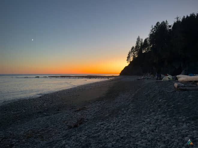 West Coast Trail Walbran Creek Sunset