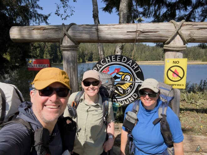 West Coast Trail Pacheedaht Campground Sign