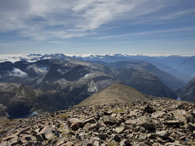 Moat Lake Circuit Mount Albert Edward Summit View